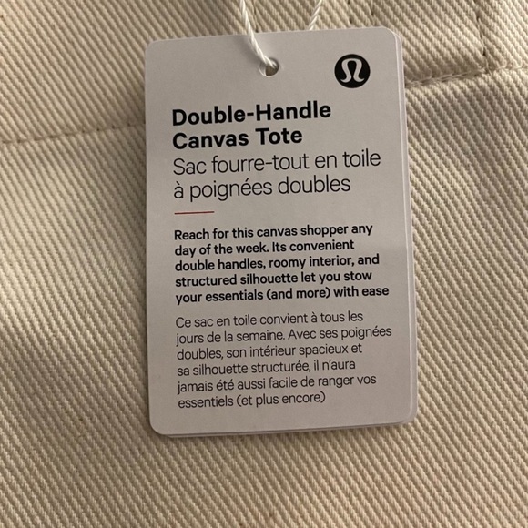 NWT LULULEMON CANVAS BAG - Picture 3 of 8